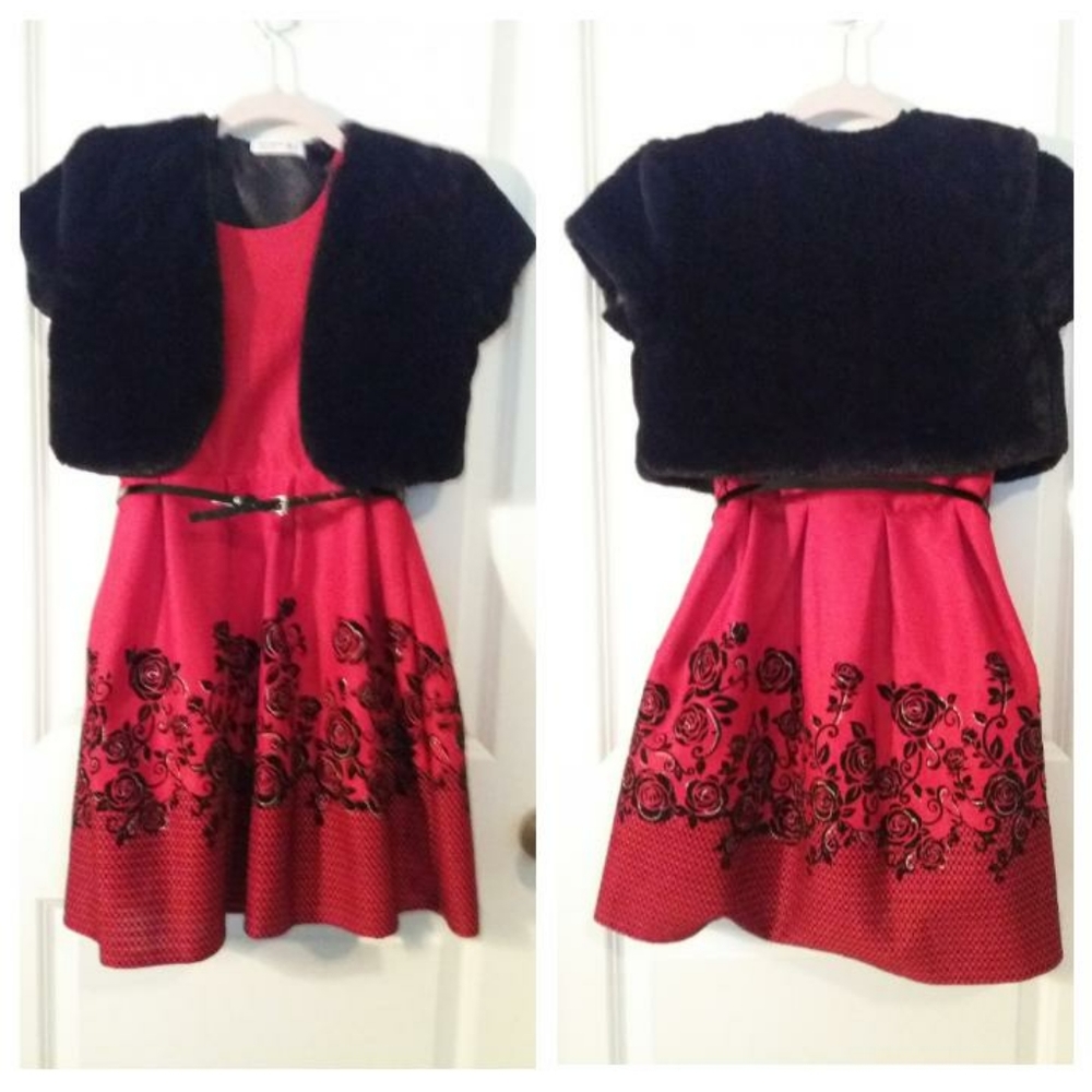 Beautiful  Dress Red and Black